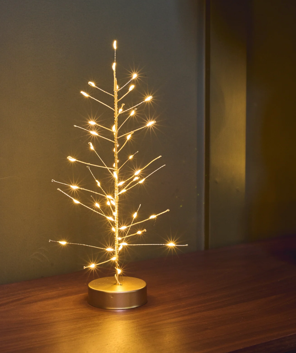 Mini Festive Tree Table Top Light