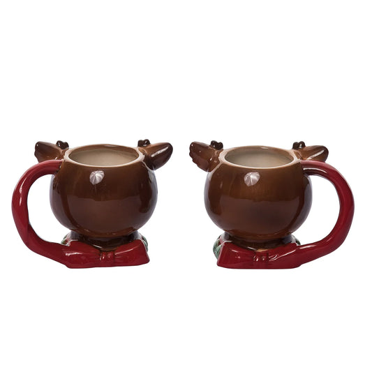 Vintage Christmas Reindeer Mug