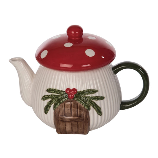 Christmas Mushroom Teapot