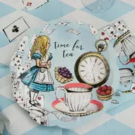 Alice in Wonderland Small Scalloped Plate - 12 Pack