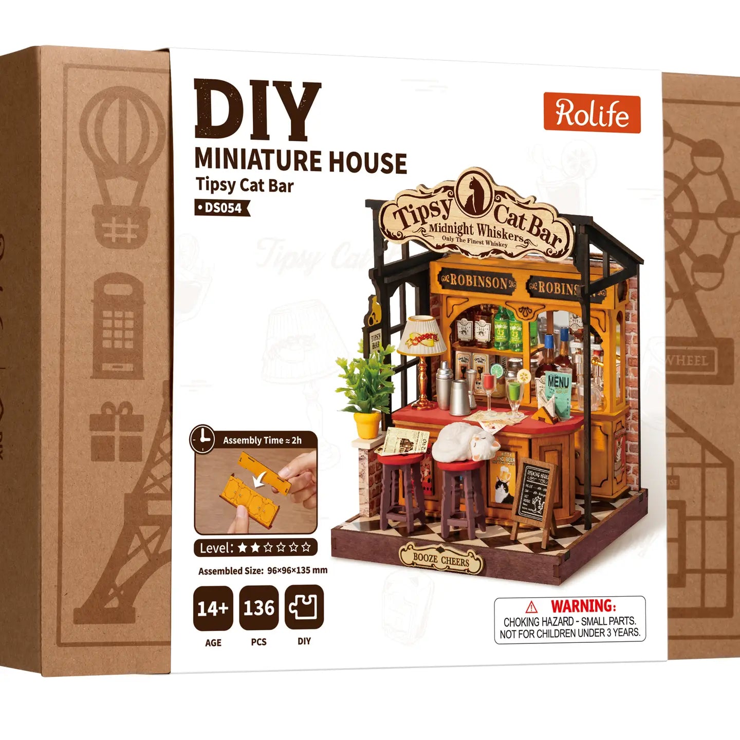 DIY Tipsy Cat Bar Miniature House