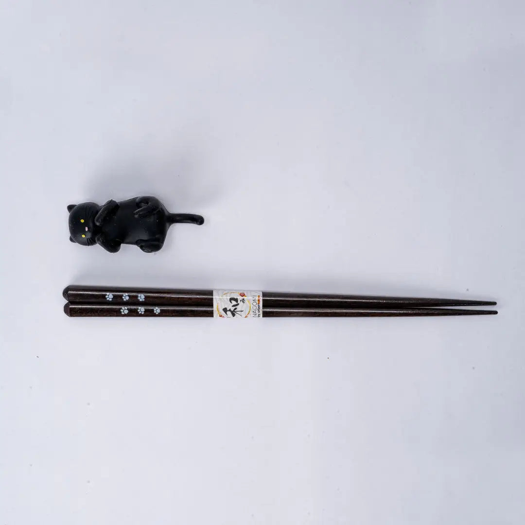 Black Cat Chopsticks and Chopsticks Rests Gift Set