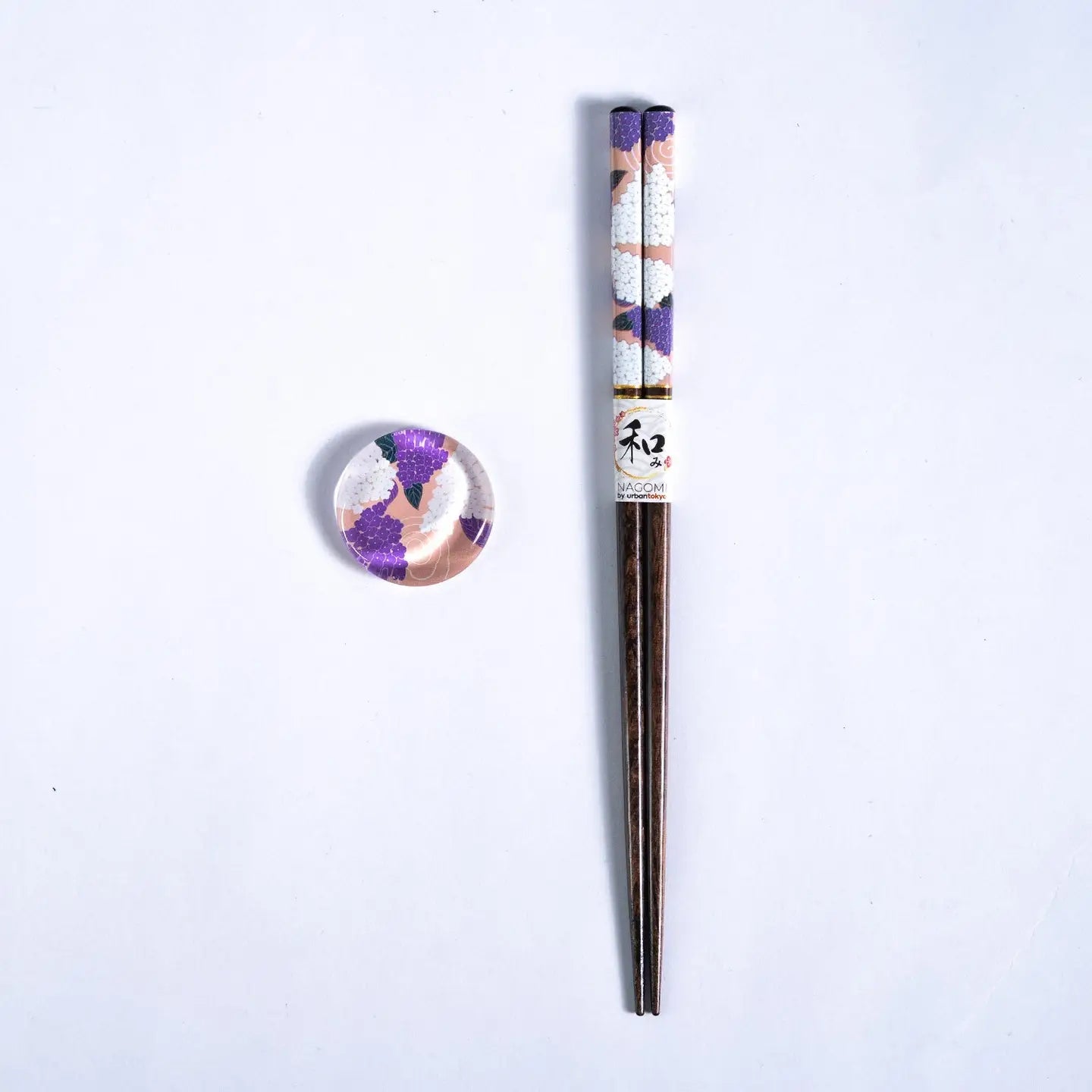 Single Pair Chopsticks and Glass Chopsticks Rests Gift Set