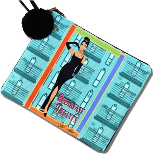 Little Black Dress Large Clutch with Bling Key Chain