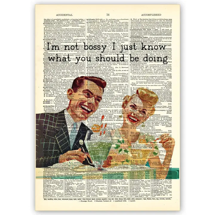 Vintage Dictionary Art