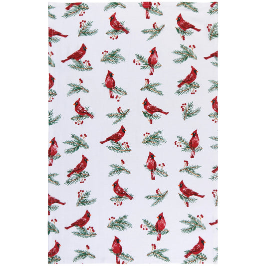 Birds & Boughs Christmas Floursack Dishtowels Set of 3