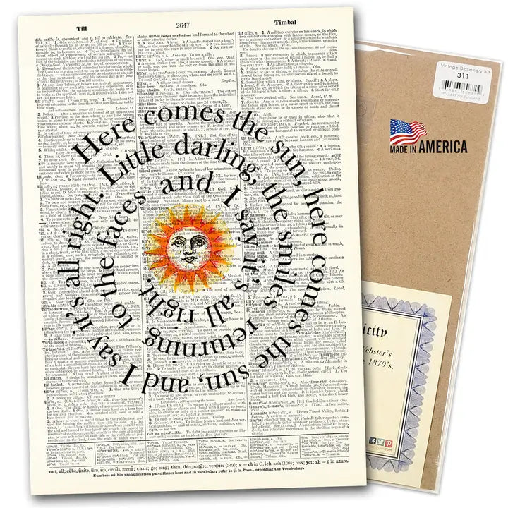 Vintage Dictionary Art