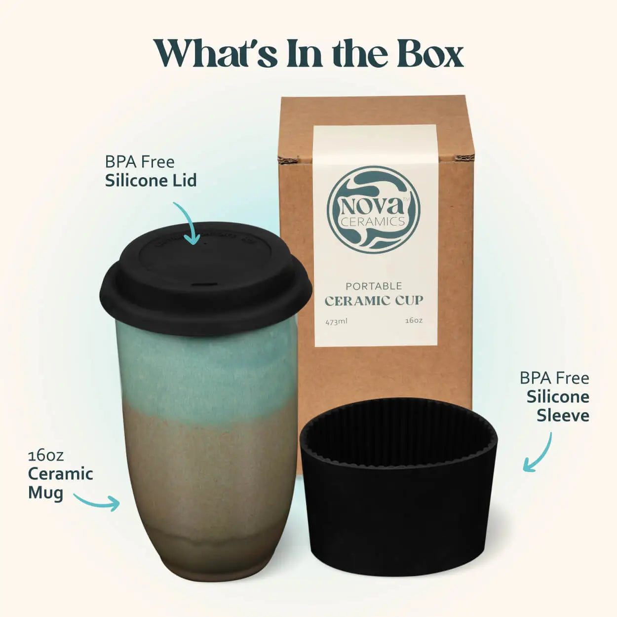 Ceramic Travel Cup 16oz