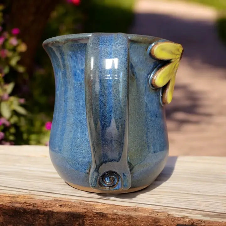 Black Eyed Susan Mug - Handmade Pottery