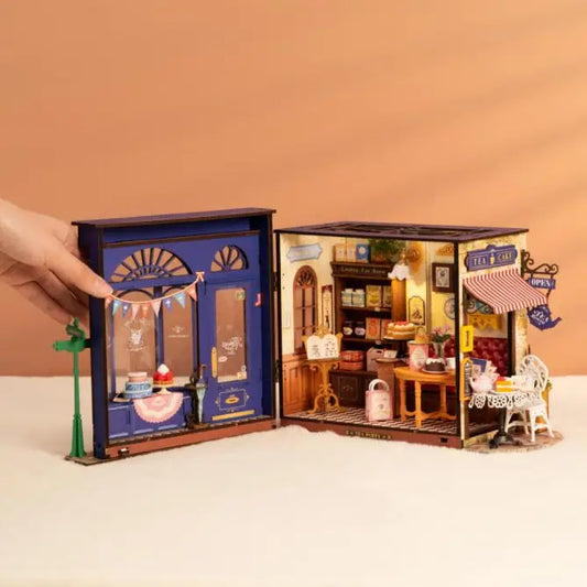 DIY Miniature House Kit: Leisure Time Tea Room