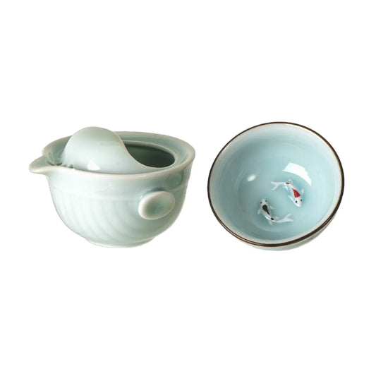 Koi Fish Kung Fu Tea Set