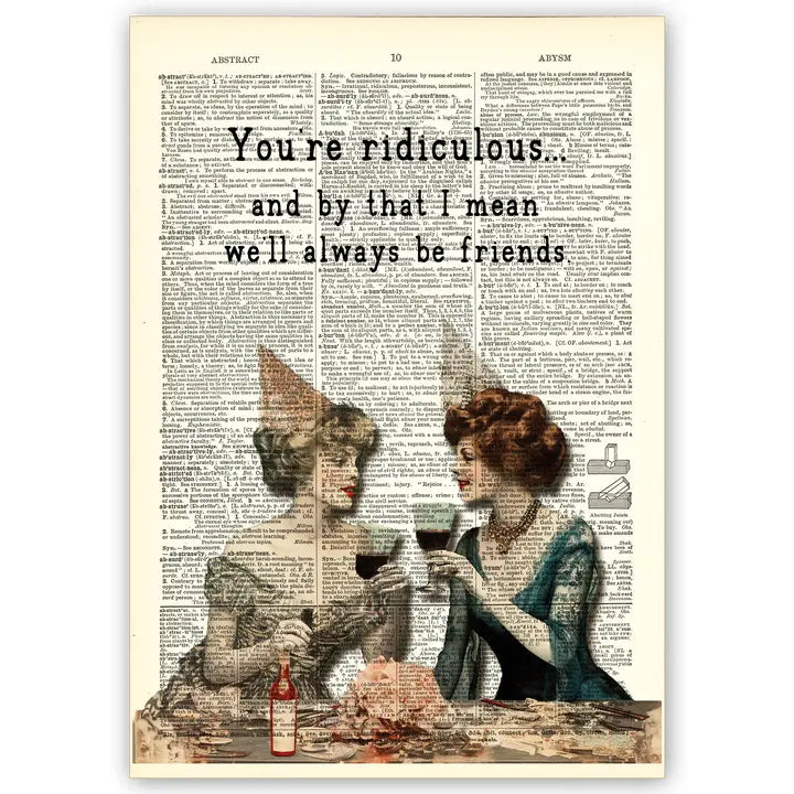 Vintage Dictionary Art