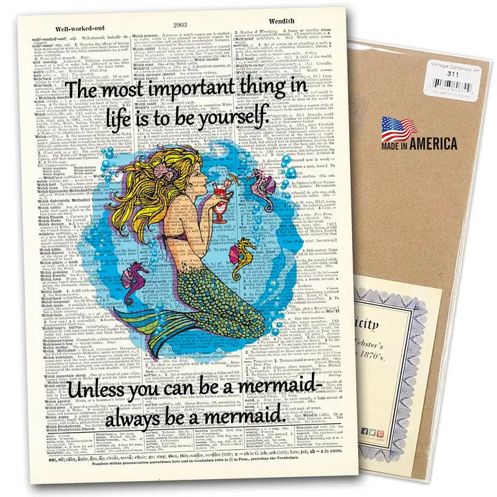 Vintage Dictionary Art
