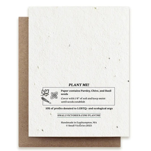 Plantable Herb Seed Card - Moon Phase Birthday