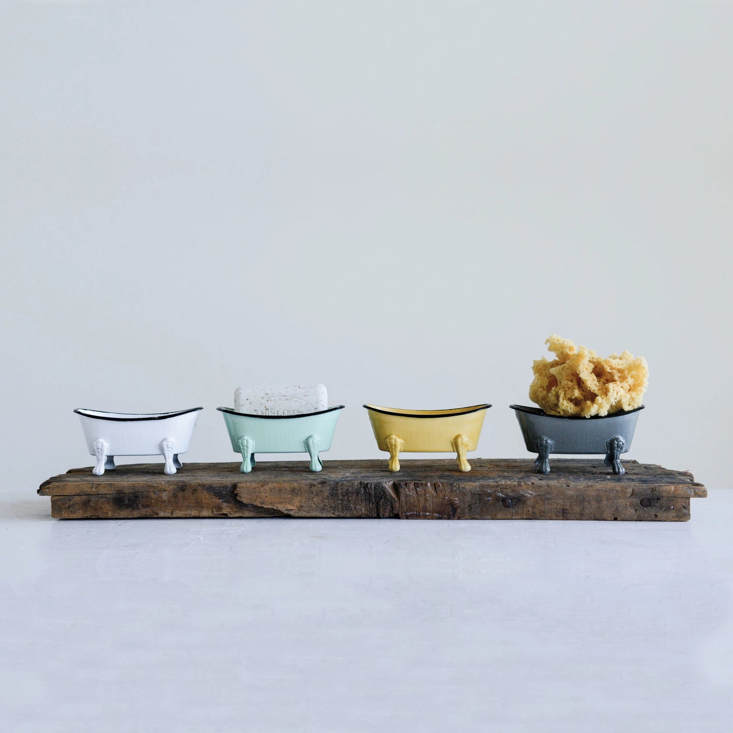 Metal Bathtub Soap Dish 5-1/2"L x 2-3/4"H , 4 Colors to Choose From