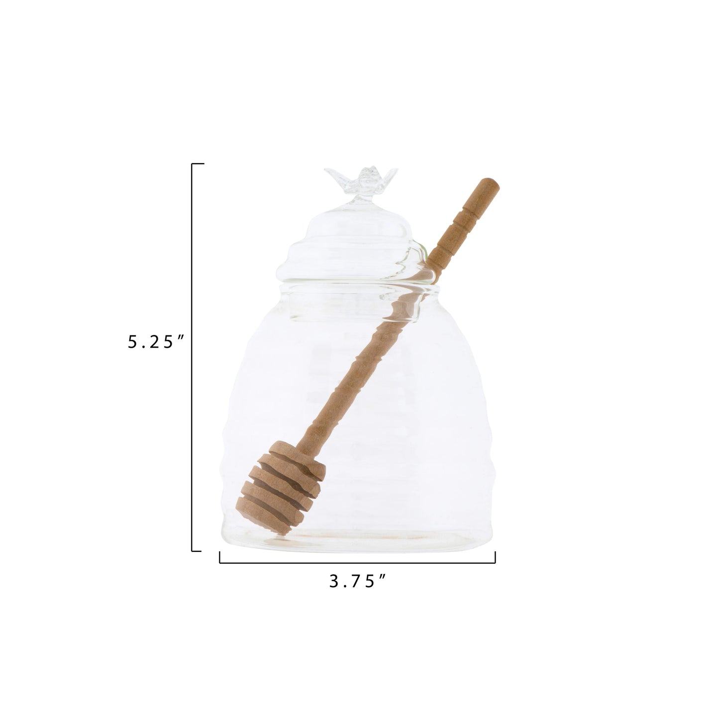 Honey Jar with Honey Dipper