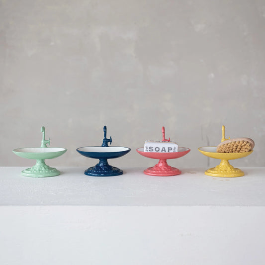 Cast Iron Sink Shaped Sponge/Soap Holder