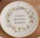 Floral Trinket Plates With Gold Rim