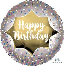 HAPPY BIRTHDAY MULTI CONFETTI BALLOON