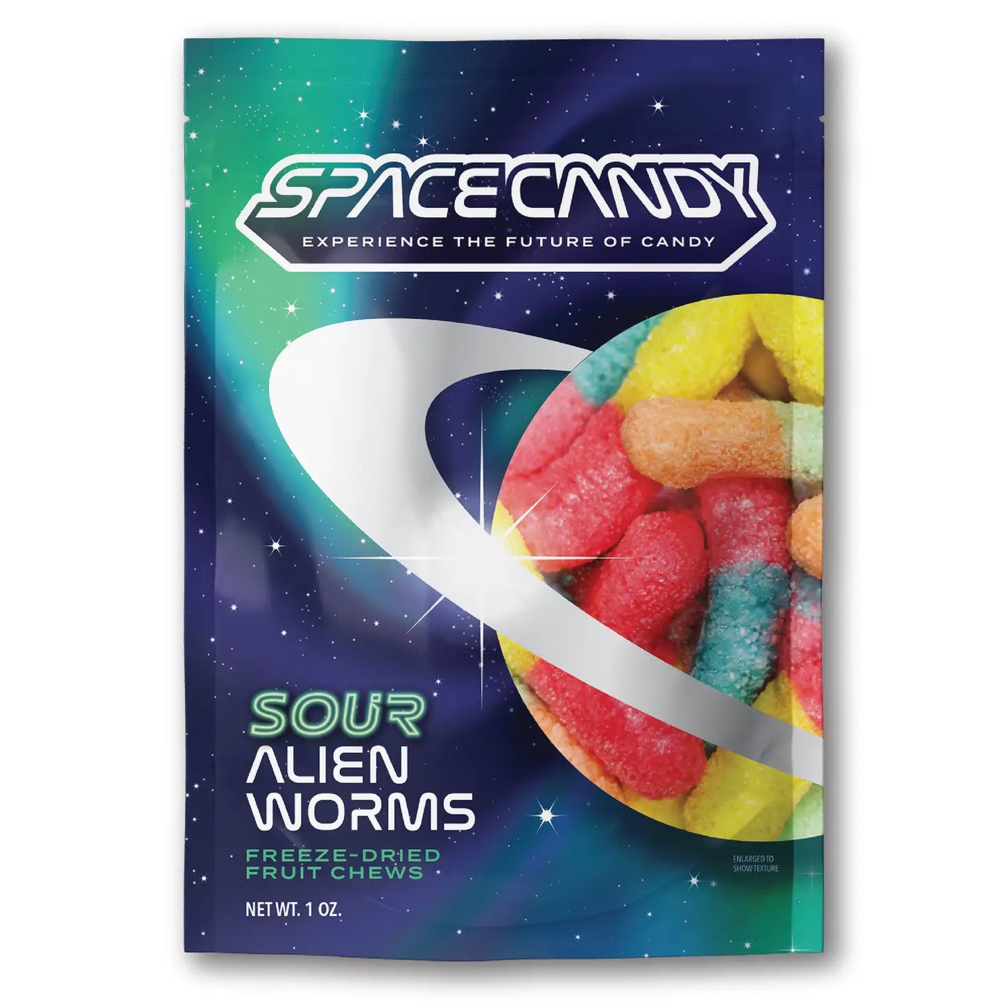 Sour Alien Worms: Freeze-Dried Gummy Worms