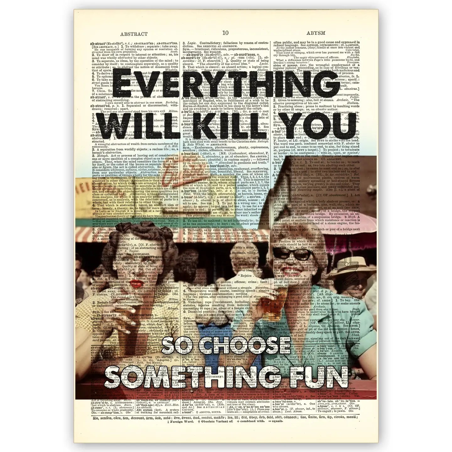 Vintage Dictionary Art