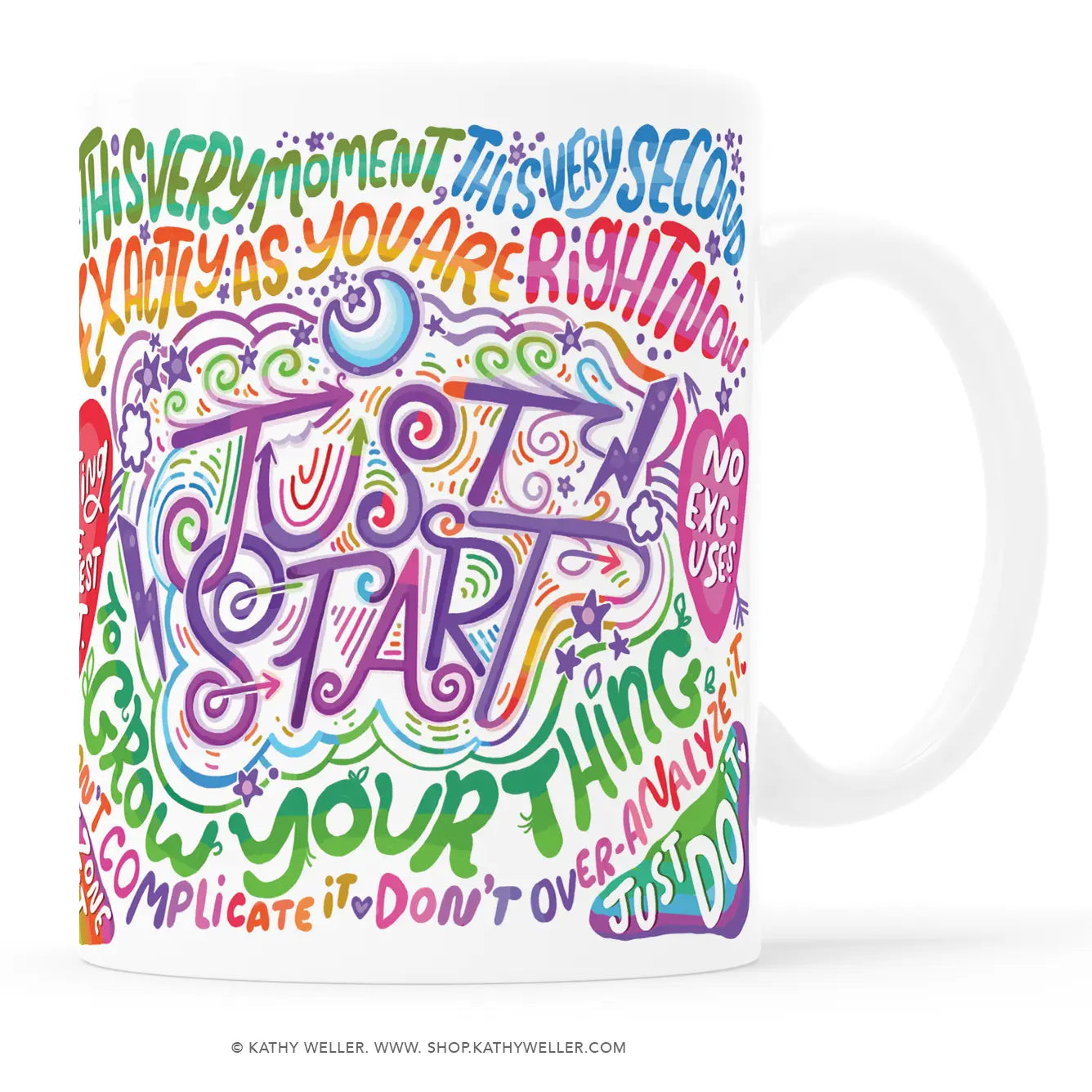 Just Start Mug- 15oz.