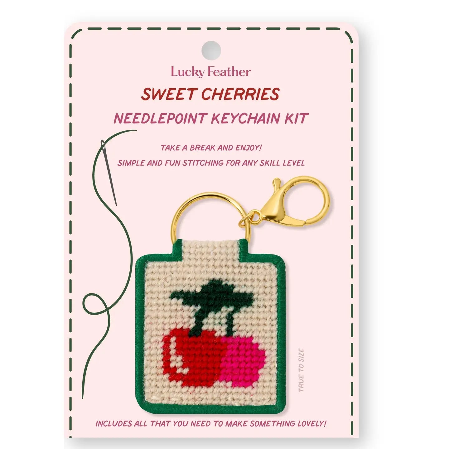 Needlepoint Keychain Kit