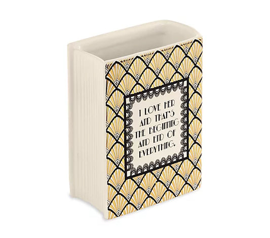 Small Book Vase Great Gatsby