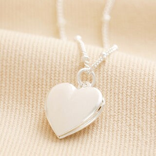 Necklace - Heart Locket in Silver