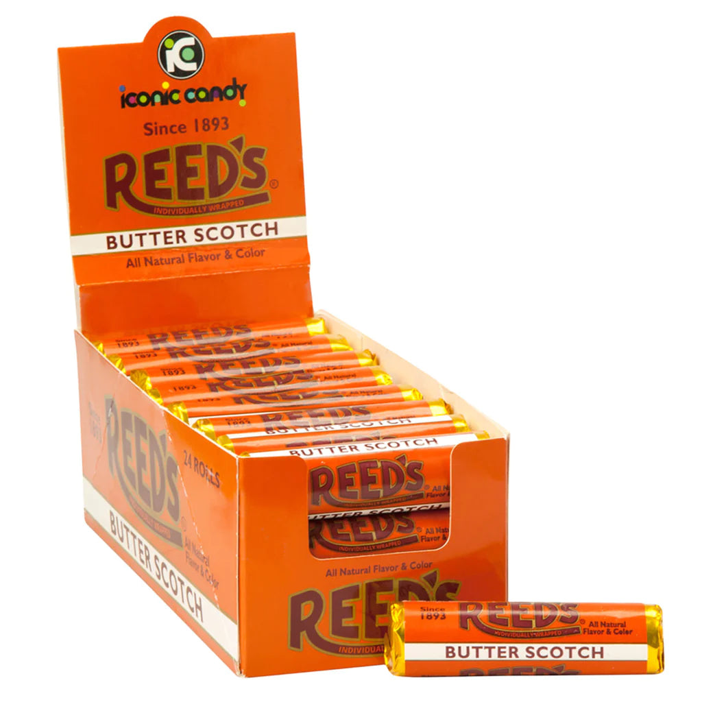 REED'S BUTTERSCOTCH HARD CANDY 7 PC 1.01 OZ ROLL