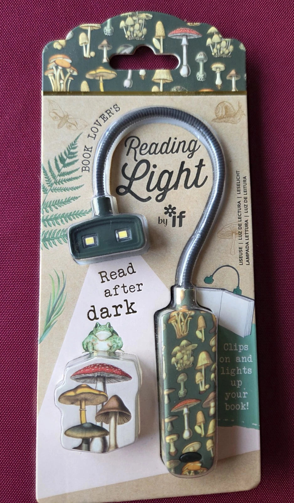 BOOK LOVER'S READING LIGHT - Botanicals Mushrooms