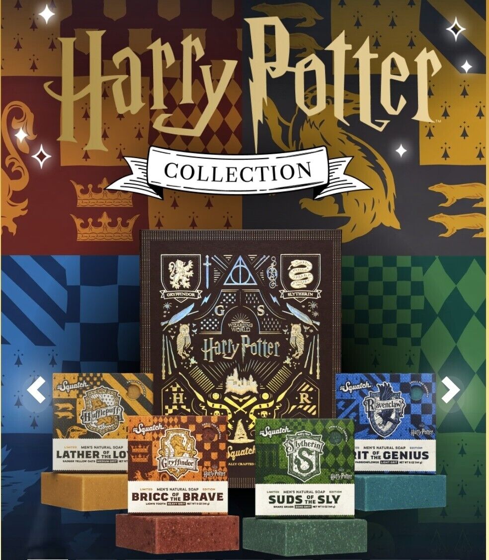 Dr Squatch "HARRY POTTER COLLECTION" Limited Edition 4 PIECE BOX SET!