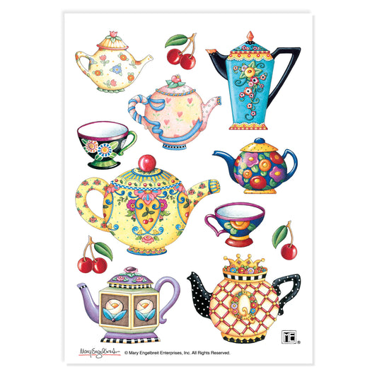 Teapots Sticker Sheet