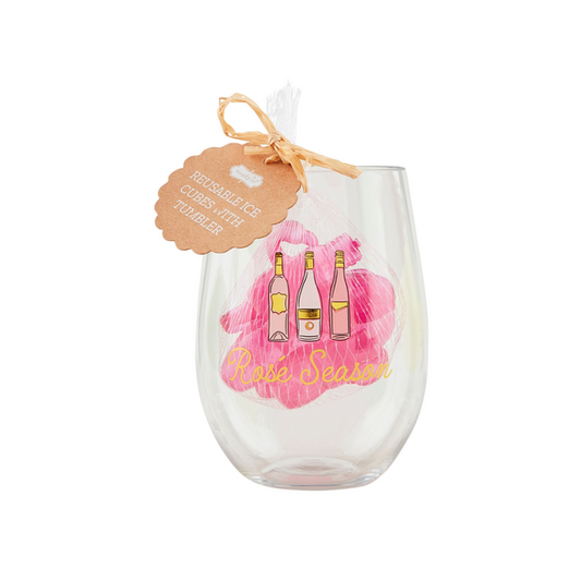 Rosé Party Cup And Ice Cube Set