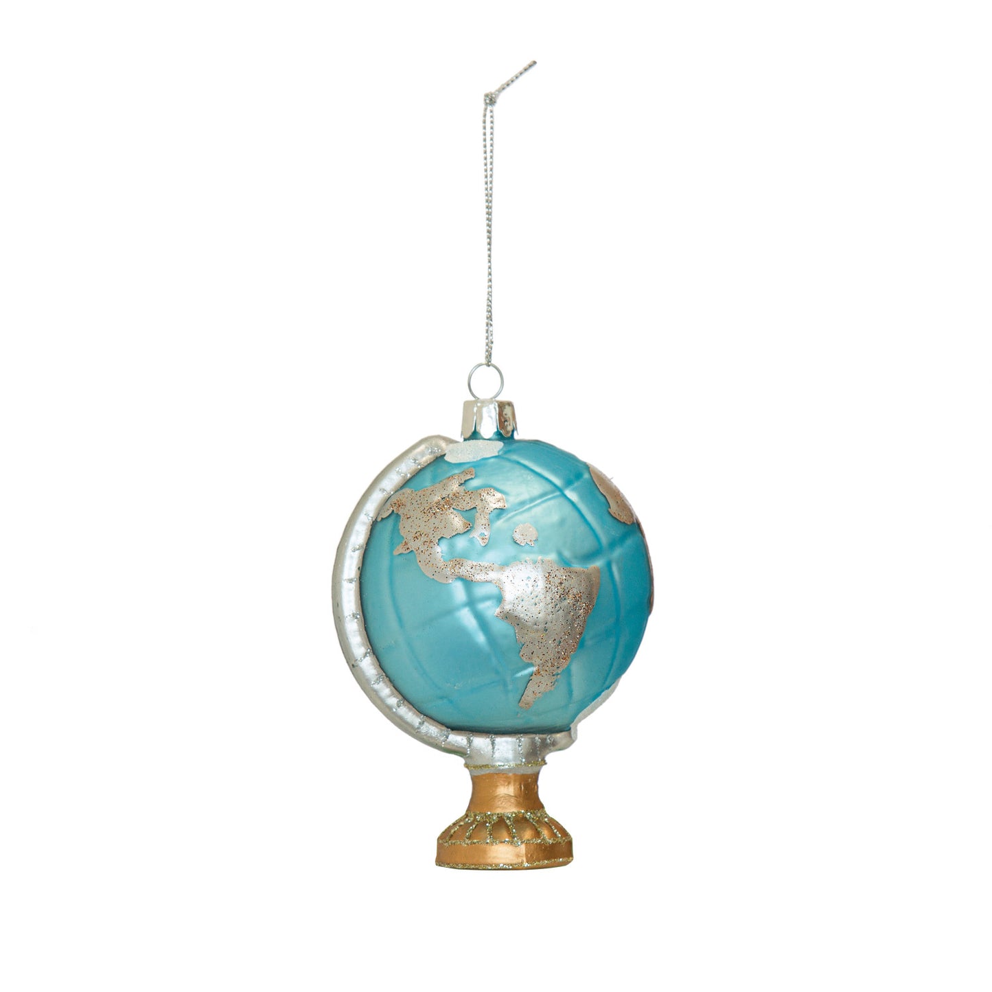 Ornament - Glass Globe with Glitter