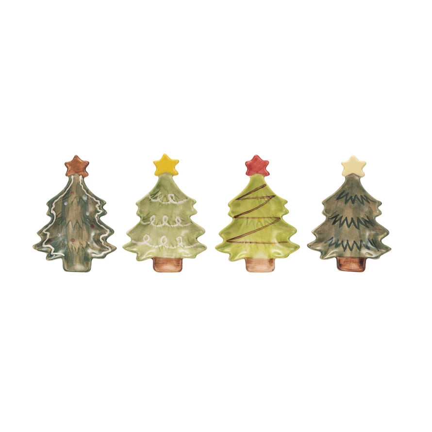 Dish - Christmas Tree Stoneware - 4"L x 2 3/4"W