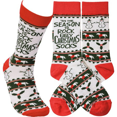 Socks - Season To Rock The Ugly Christmas Socks
