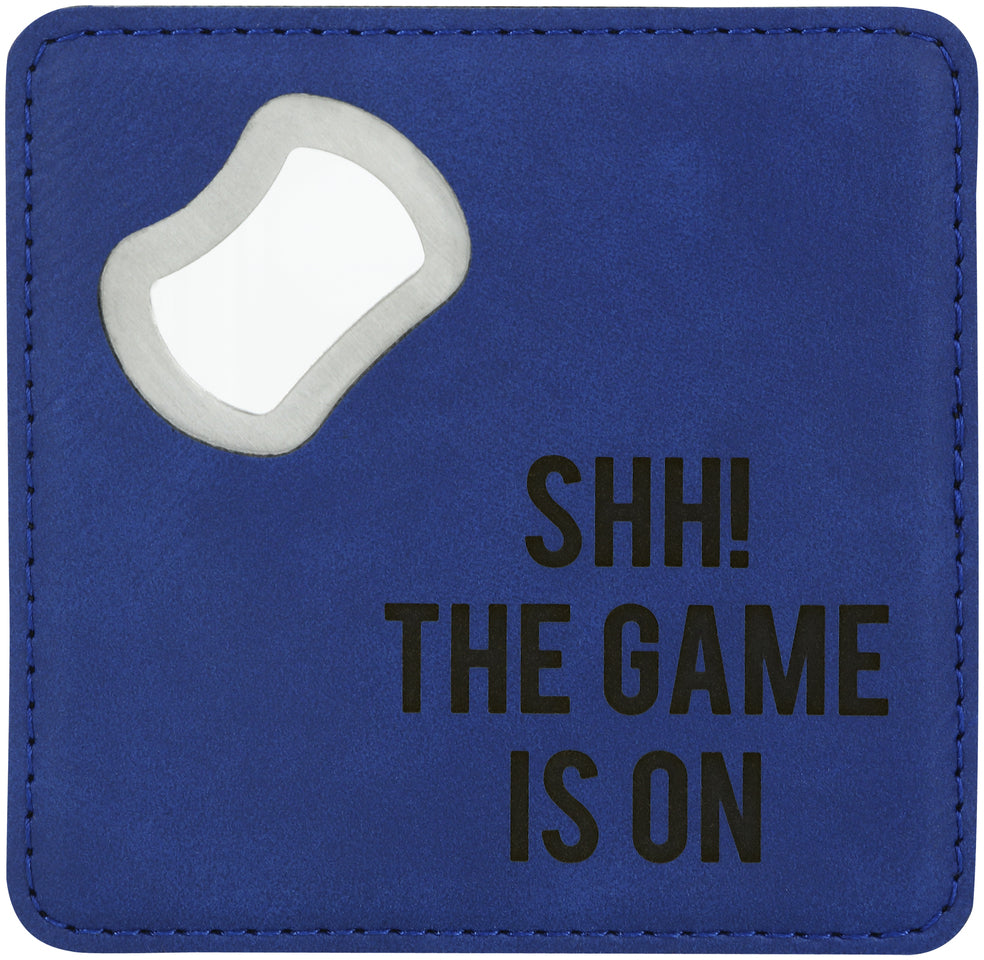 The Game - 4" x 4" Bottle Opener Coaster