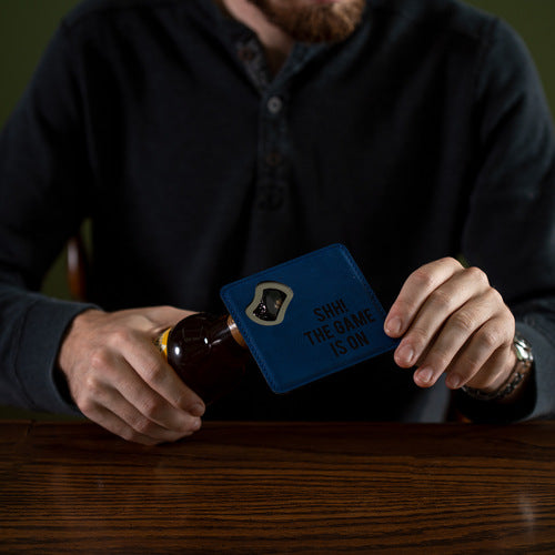The Game - 4" x 4" Bottle Opener Coaster