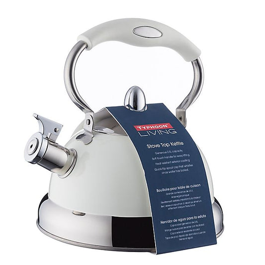 Typhoon Living 2.5-Liter Stovetop Tea Kettle in Cream