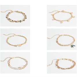 CHARLEE MULTI CHAIN ANKLET