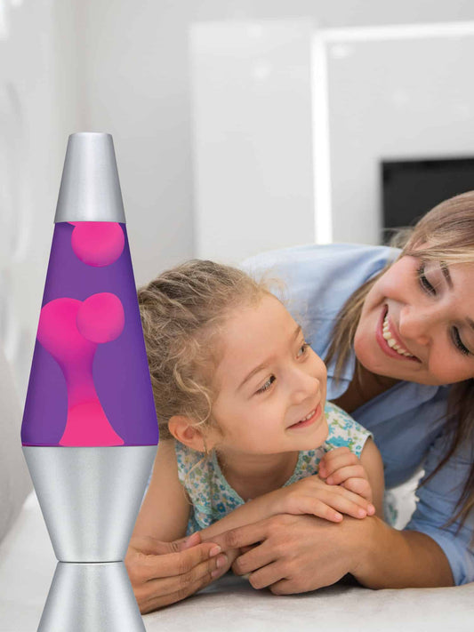 LAVA® LAMP – PINK/PURPLE/SILVER 14.5”