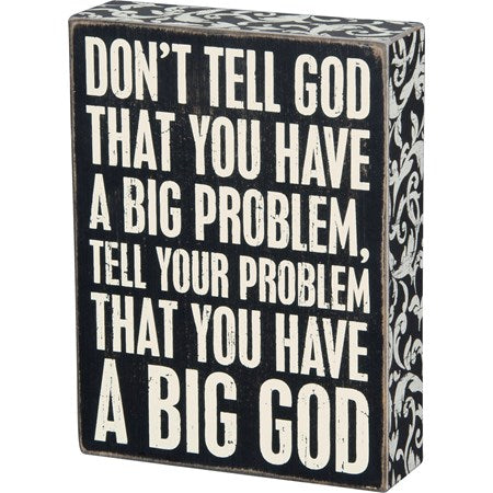 Box Sign - Big God
