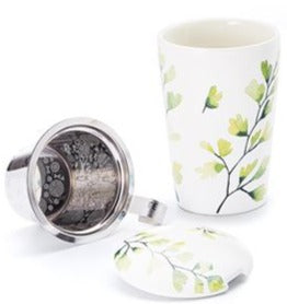 Herb Tea Cup "Trees" with Strainer