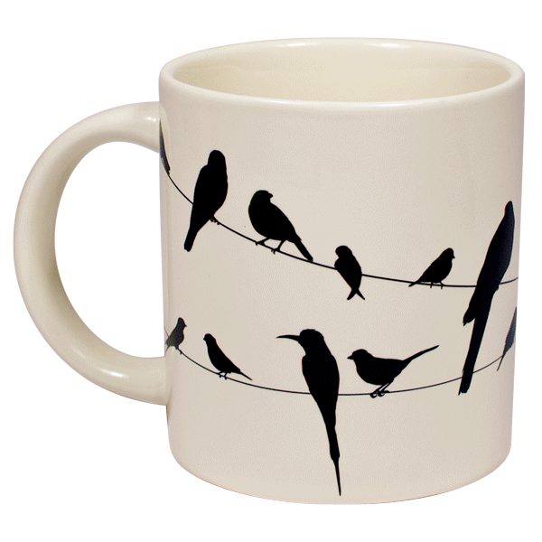 Color Changing Mug - Birds on a Wire