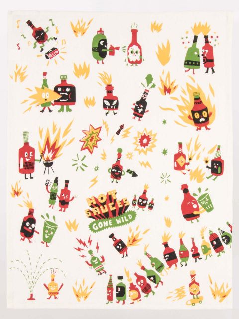 Dish Towel - Hot Sauces