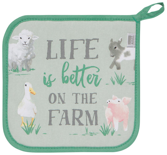 Pot Holder - Farm Animals