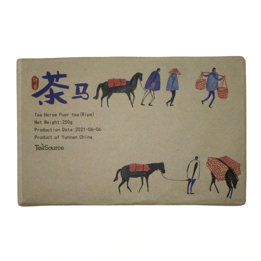 Puer Tea Brick 2023 Tea Horse Ripe (Shou)