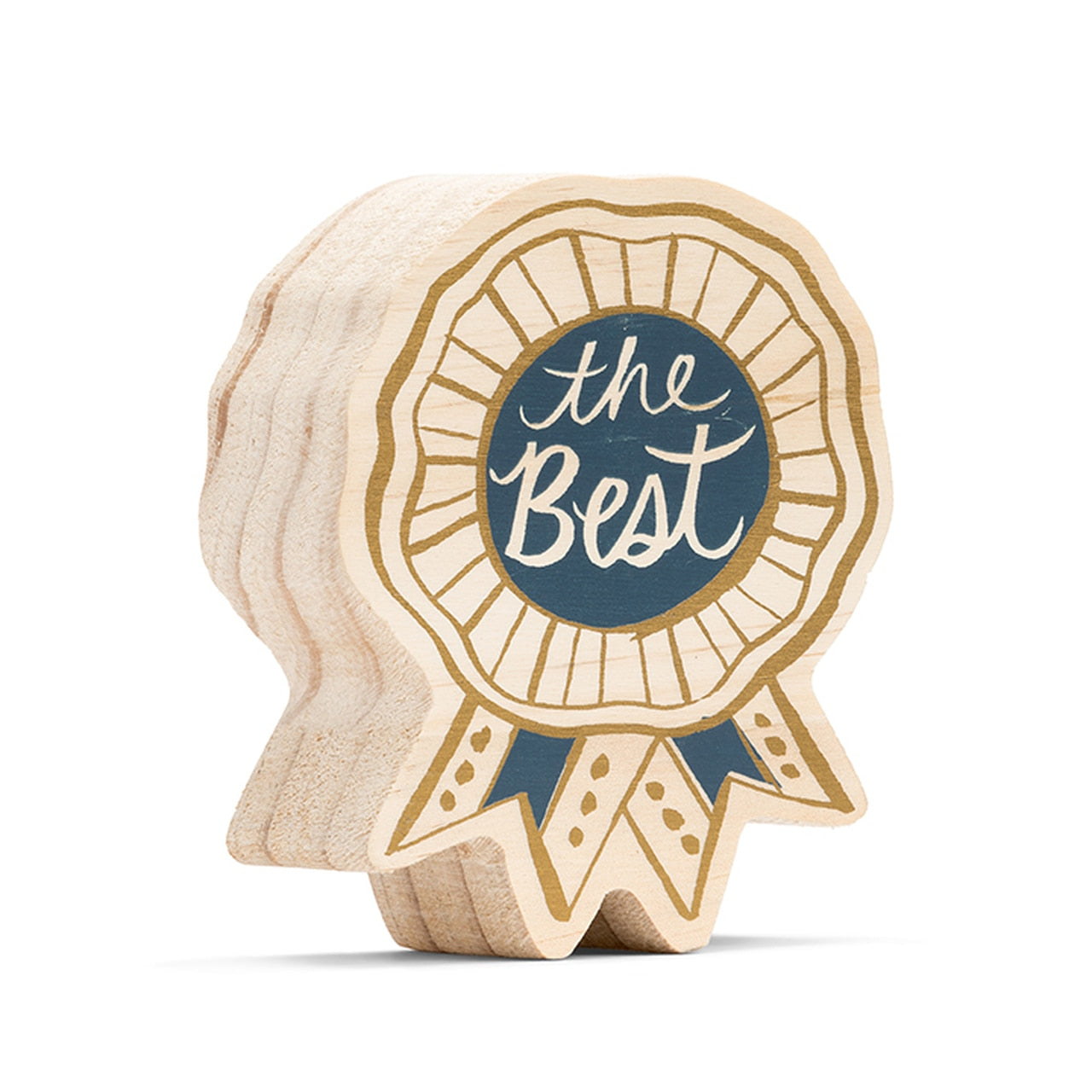 Inspiring Art Printed on Wood "The Best"