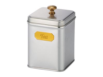 Tin "Tea" silver/gold, 100g  (ChaCult)